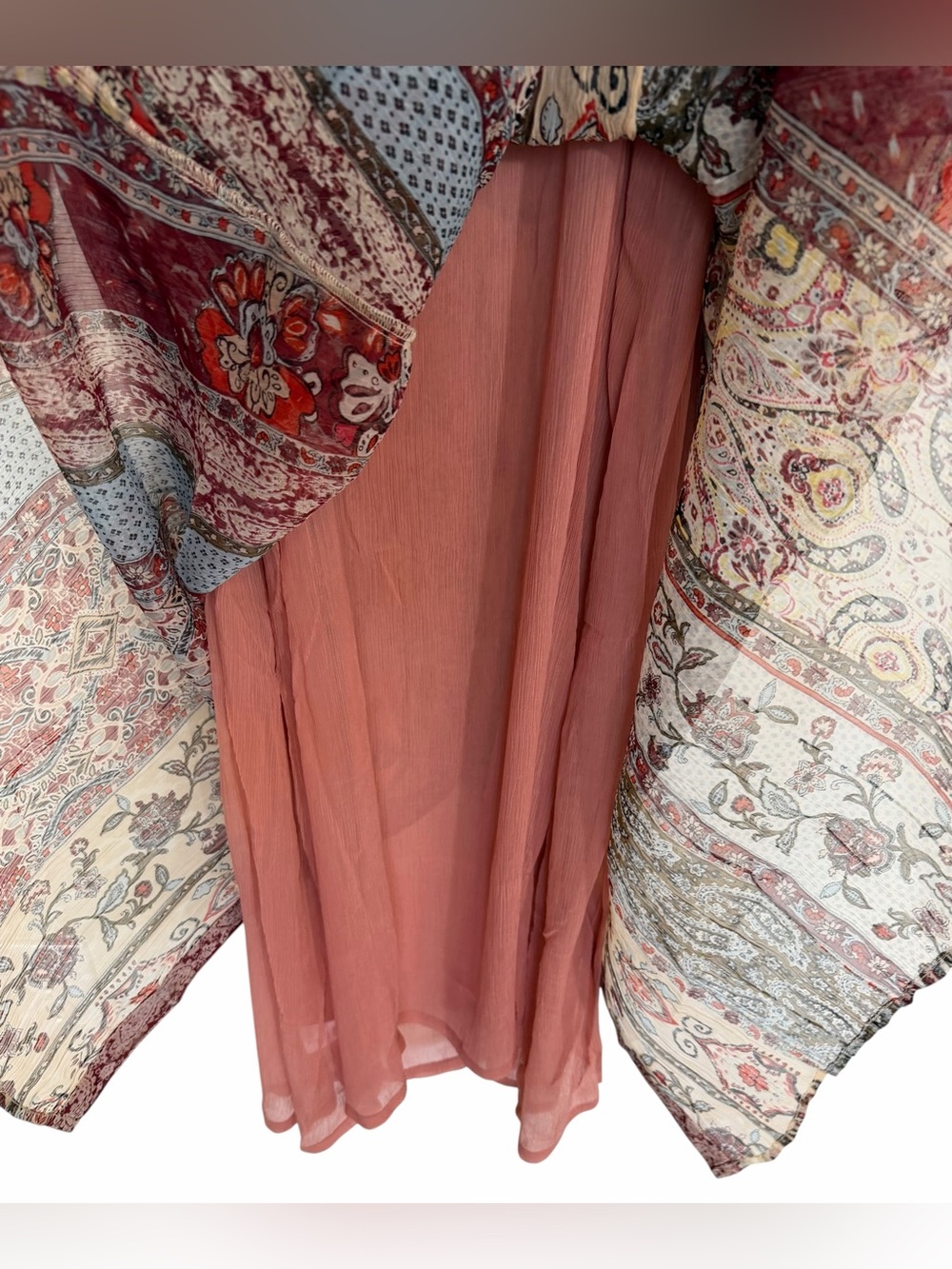 Coldwater Creek Boho Paisley Patchwork Maxi Dress Button Flowy NWT Sz 1X - Picture 15 of 16